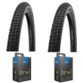 Komplet opon i dętek Schwalbe Marathon Plus Tour 28 Smartguard Reflex AV17