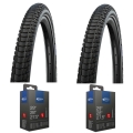 Komplet opon i dętek Schwalbe Marathon Plus Tour 28 Smart Dualguard Reflex SV19 - 2.15