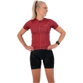 Koszulka rowerowa damska Rogelli Essential bordowa - M