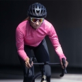 Koszulka rowerowa damska z długim rękawem Rogelli Core różowa