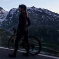 Koszulka rowerowa damska z długim rękawem Rogelli Distance czarna