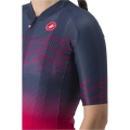 Koszulka rowerowa damska Castelli Climbers 2.0 niebiesko-czerwona
