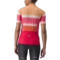 Koszulka rowerowa damska Castelli Dolce pomarańczowo-czerwona