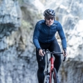 Koszulka rowerowa z długim rękawem Rogelli Core granatowa - 3XL