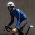 Koszulka rowerowa z długim rękawem Rogelli Core niebieska