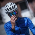 Koszulka rowerowa z długim rękawem Rogelli Core niebieska - 3XL
