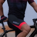 Spodenki rowerowe z wkładką Rogelli Fuse II czarno-czerwone