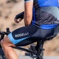 Spodenki rowerowe z wkładką Rogelli Fuse II czarno-niebieskie