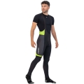 Spodnie rowerowe Rogelli Fuse II czarno-żółte - XXL