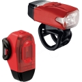 Zestaw lampek rowerowych Lezyne KTV Drive czerwony