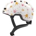 Kask rowerowy orzech Abus Skurb Kid white crowns