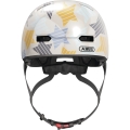 Kask rowerowy orzech Abus Skurb Kid grey stars