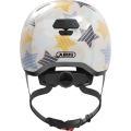 Kask rowerowy orzech Abus Skurb Kid grey stars