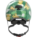 Kask rowerowy orzech Abus Skurb Kid green jungle