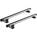 Bagażnik dachowy Thule Slidebar Evo BMW X1 (F48) 5-dr SUV 16-22 zintegrowane relingi srebrny