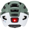 Kask rowerowy Uvex Finale Visor V zielono-biały - 52-57