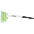 Okulary rowerowe Uvex Sportstyle 236 Set biało-zielone