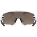 Okulary rowerowe Uvex Sportstyle 236 S Set biało-niebieskie