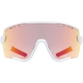 Okulary rowerowe Uvex Sportstyle 236 S Set biało-czerwone