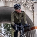 Koszulka rowerowa z długim rękawem Rogelli Core zielona