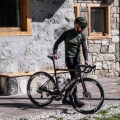 Kurtka rowerowa Rogelli Mono zielono-czarna