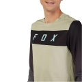 Koszulka rowerowa z długim rękawem Fox Flexair Arcadia beżowa