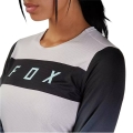 Koszulka rowerowa damska z długim rękawem Fox Lady Flexair Race szara