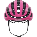 Kask rowerowy Abus AirBreaker Movistar różowy