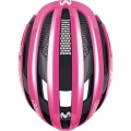 Kask rowerowy Abus AirBreaker Movistar różowy