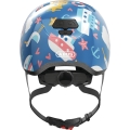 Kask rowerowy orzech Abus Skurb Kid blue sailor