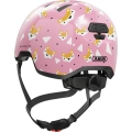 Kask rowerowy orzech Abus Skurb Kid rose foxes