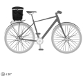 Koszyk na rower Ortlieb Up-Town Rack City czarny