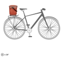 Koszyk na rower Ortlieb Up-Town Rack City czerwony