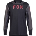 Koszulka rowerowa z długim rękawem Fox Junior Defend Taunt czarna