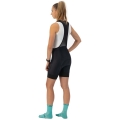 Spodenki rowerowe damskie z szelkami Rogelli Essential II czarne - XS