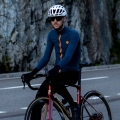 Koszulka rowerowa z długim rękawem Rogelli Distance niebieska