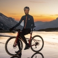 Koszulka rowerowa z długim rękawem Rogelli Distance niebieska