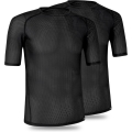 2-Pack podkoszulek z krótkim rękawem GripGrab Ultralight Mesh czarny