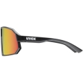 Okulary rowerowe Uvex Sportstyle 237 czarne (czerwone soczewki)