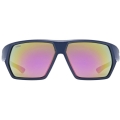 Okulary rowerowe Uvex Sportstyle 238 granatowe (czerwone soczewki)