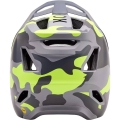 Kask rowerowy Fullface Fox Rampage Camo Junior MIPS szaro-limonkowy