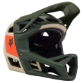 Kask rowerowy Fullface Fox Proframe RS Nuf MIPS beżowo-zielony