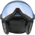 Kask narciarski Uvex Wanted Visor niebieski