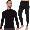Komplet bielizny termoaktywnej Brubeck Extreme Merino czarny