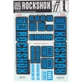 Naklejki na amortyzator Rock Shox BoXXer / Domain Dual Crown niebieskie