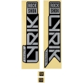 Naklejki na amortyzator Rock Shox Lyrik Ultimate D1+ srebrne