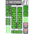 Naklejki na amortyzator Rock Shox Pike / Lyrik / Yari / Domain / Revelation ziel