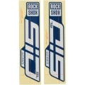 Naklejki na amortyzator Rock Shox SID SL Ultimate niebiesko-białe
