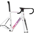 Rama szosowa Accent Cyclone Disc Carbon biało-różowa