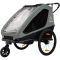 Przyczepka dziecięca Hamax Traveller Twin khaki-czarna